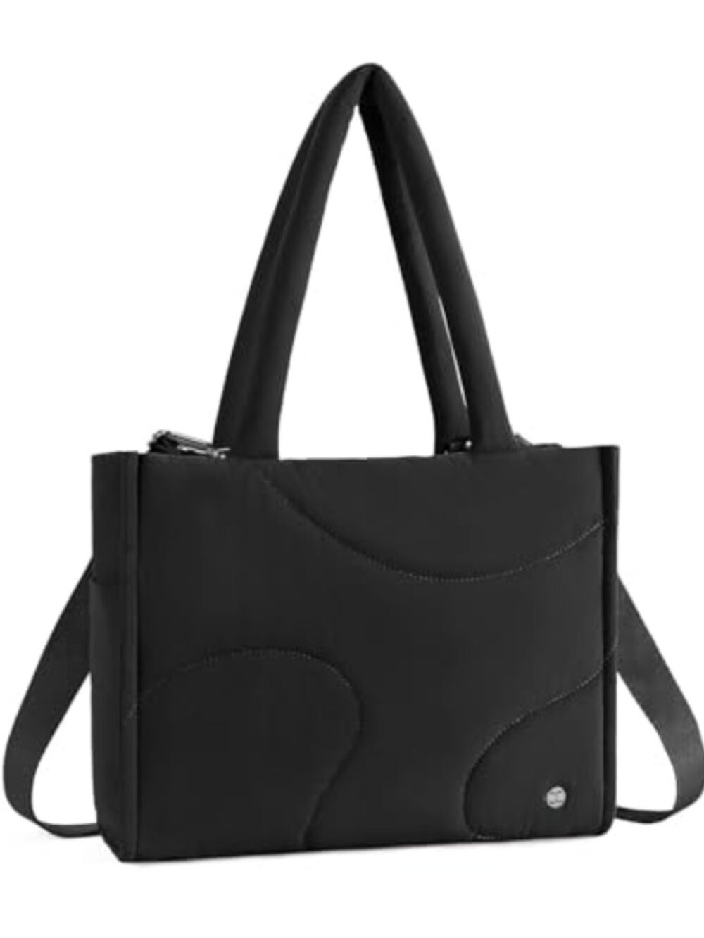 Puffer Tote Bag Crossbody Laptop Work Travel